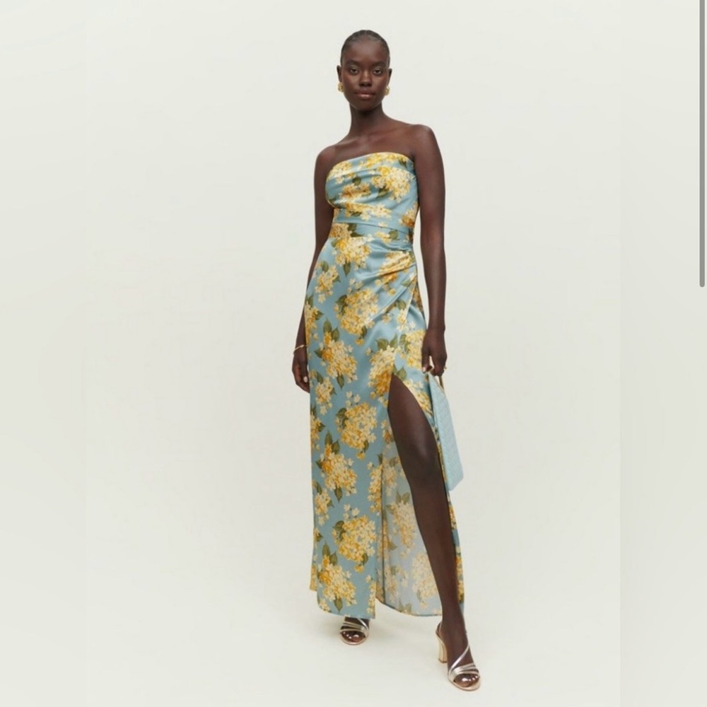 Reformation Barrow silk maxi dress